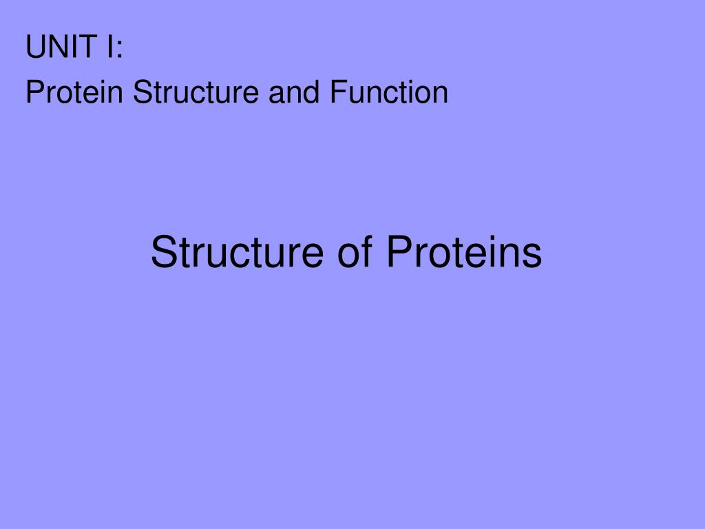 PPT - Structure of Proteins PowerPoint Presentation, free download - ID ...