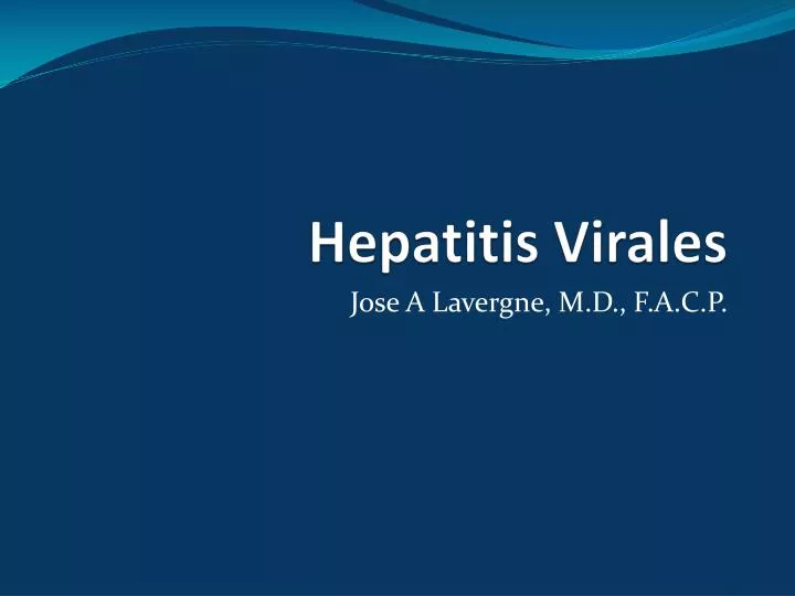 hepatitis virales
