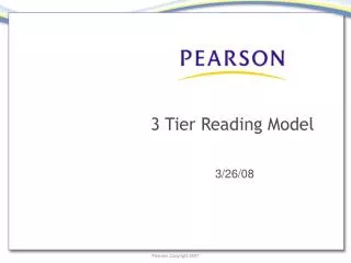 3 Tier Reading Model