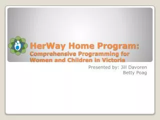 HerWay Home Program: Comprehensive Programming for Women and Children in Victoria