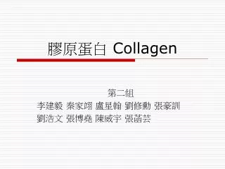 膠原蛋白 Collagen