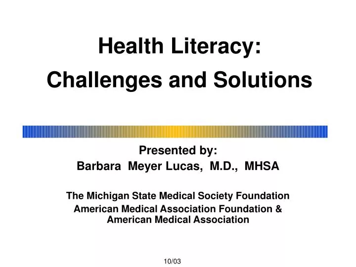 health literacy challenges and solutions