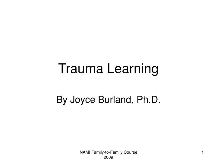 trauma learning