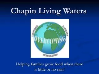 Chapin Living Waters