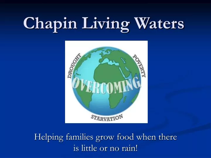 chapin living waters