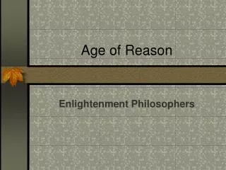 Age of Reason