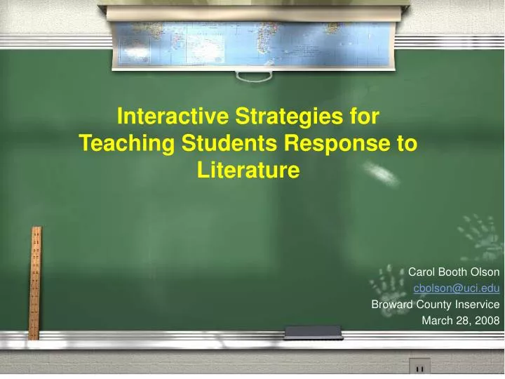 interactive strategies for teaching students response to literature