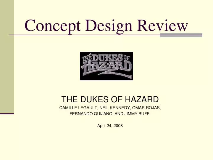 concept design review