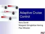 Adaptive Cruise Control - slide 1