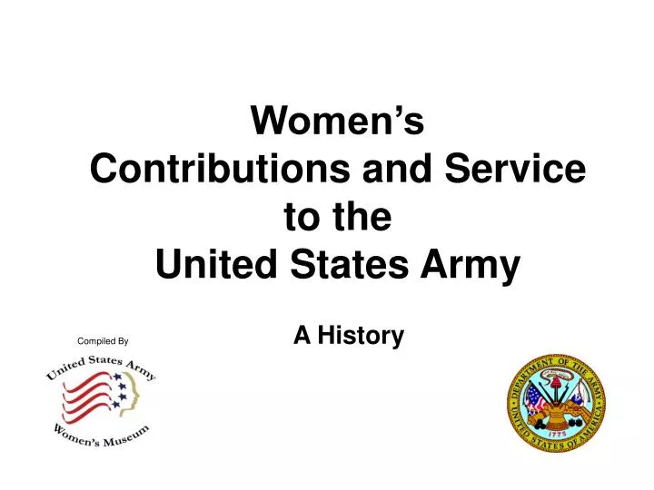 women s contributions and service to the united states army