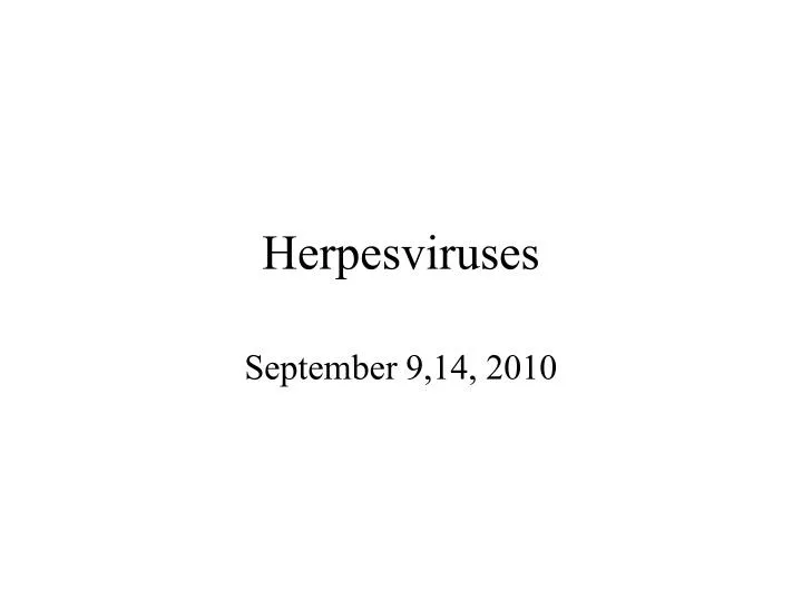 herpesviruses