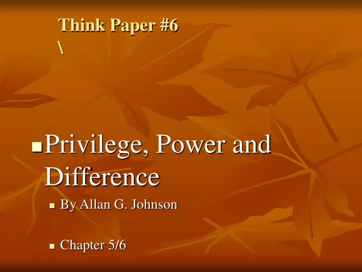 think paper 6