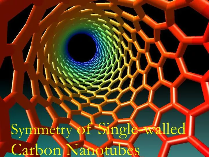 symmetry of single walled carbon nanotubes