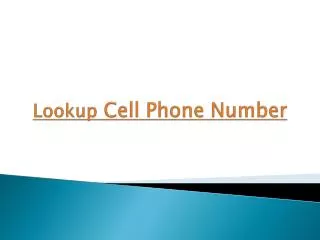 How To Lookup Someone's Cell Phone Number The Easy Way