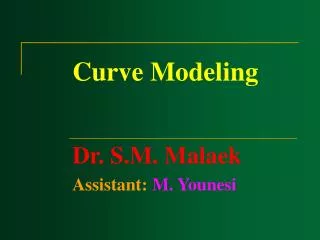 Curve Modeling