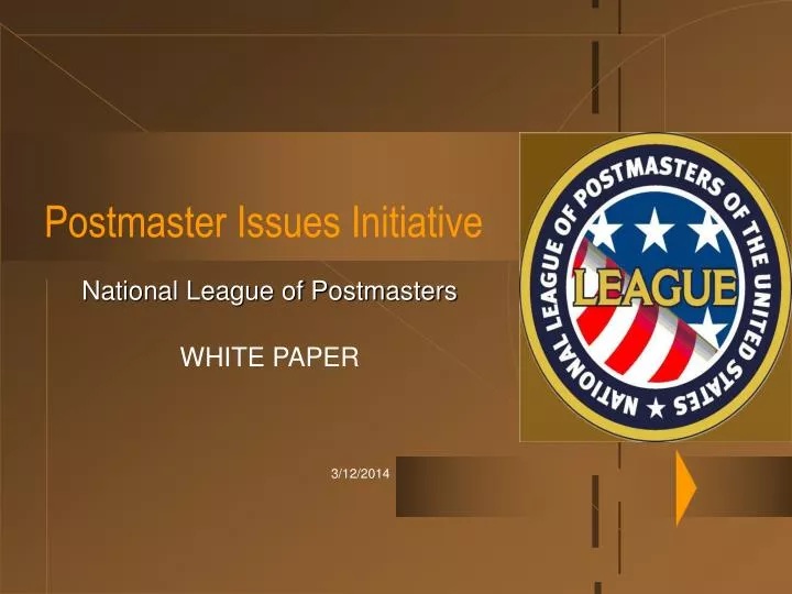 postmaster issues initiative