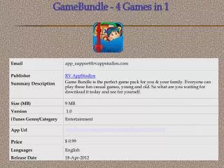 GameBundle - 4 Games in 1