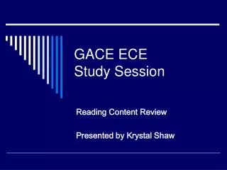GACE ECE Study Session