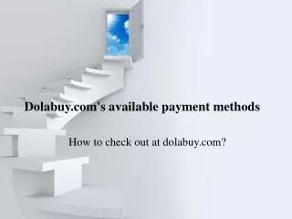 Dolabuy.com's available payment methods