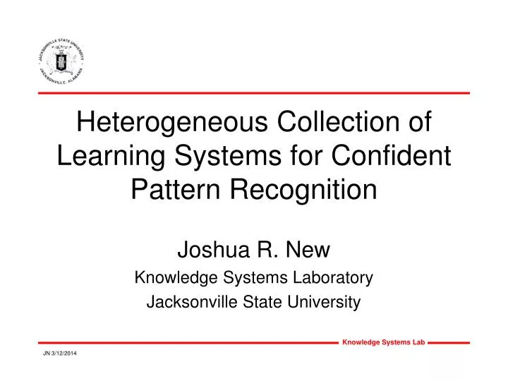 heterogeneous collection of learning systems for confident pattern recognition
