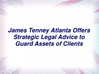 James F Tenney Atlanta