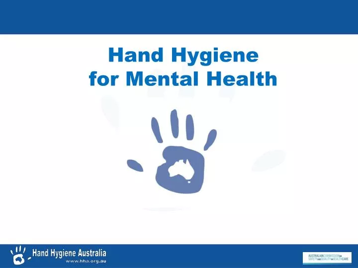 hand hygiene for mental health