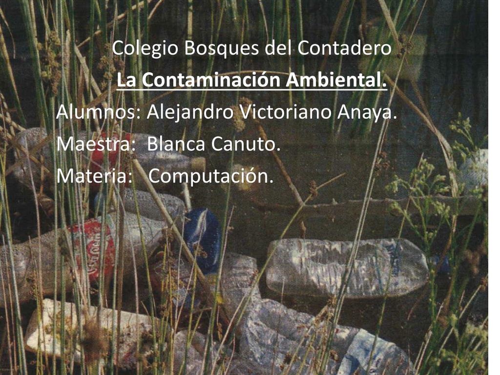 PPT - La contaminaci??n PowerPoint Presentation, free download - ID:3744
