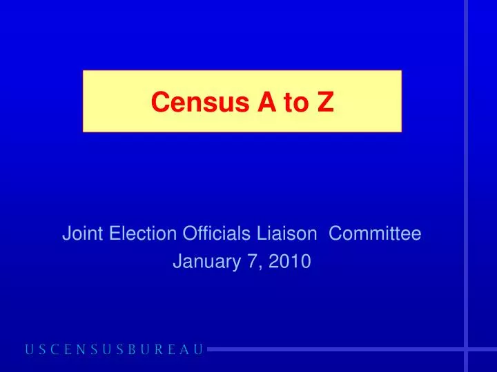 census a to z