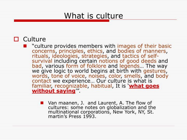 what is culture