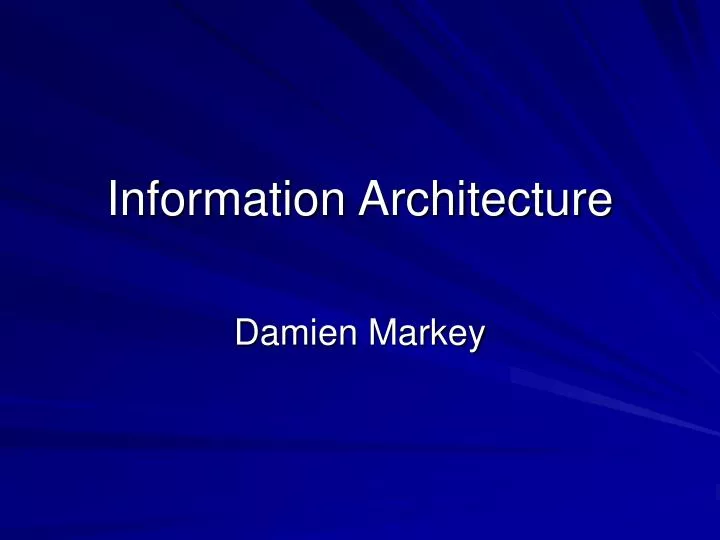 information architecture