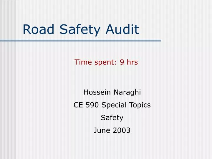 road safety audit