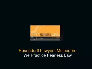 Rosendorff Lawyers - Corporate & Commercial Law Firm