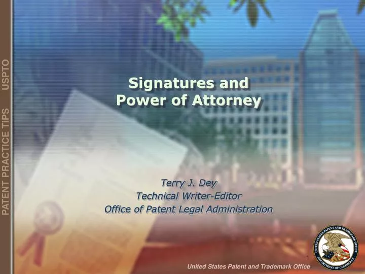 signatures and power of attorney