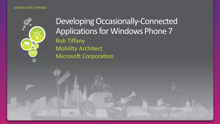 developing occasionally connected applications for windows phone 7