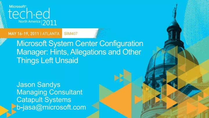microsoft system center configuration manager hints allegations and other things left unsaid