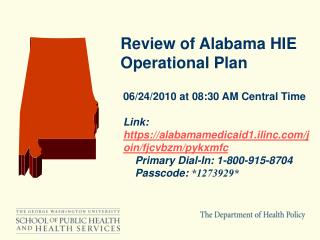Review of Alabama HIE Operational Plan