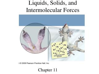 Liquids, Solids, and Intermolecular Forces