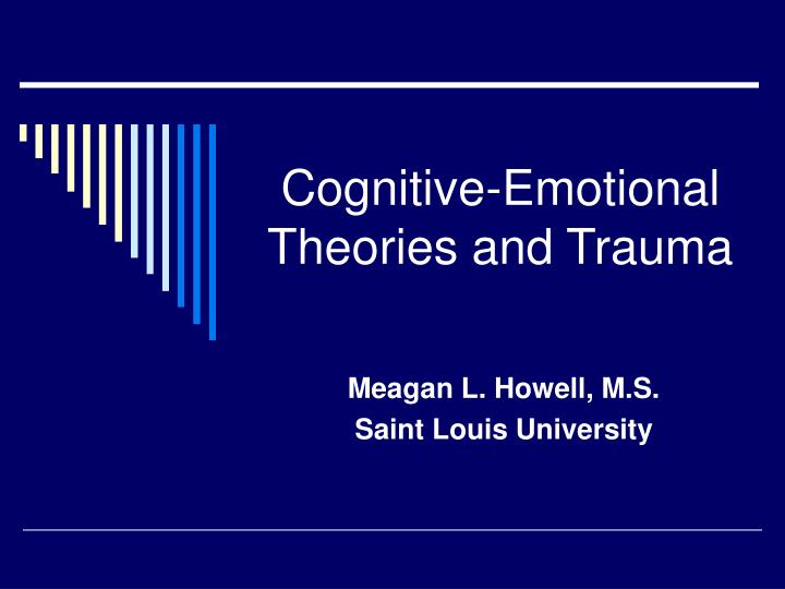 cognitive emotional theories and trauma