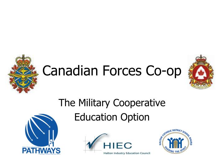 canadian forces co op