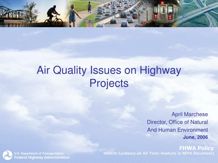 air quality issues on highway projects