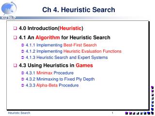 Ch 4. Heuristic Search
