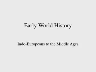Early World History