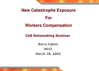 CAS Ratemaking Seminar