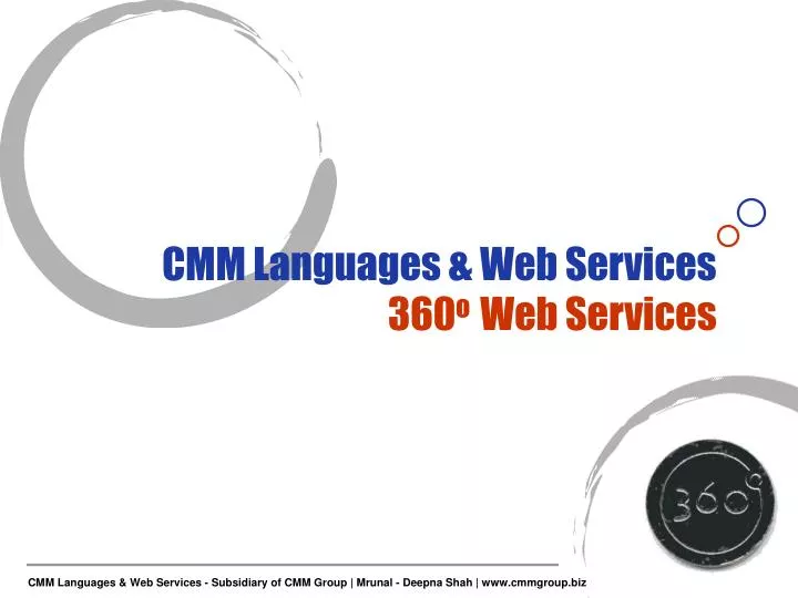 cmm languages web services 360 o web services