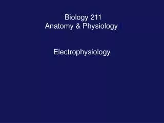 Biology 211 Anatomy &amp; Physiology I