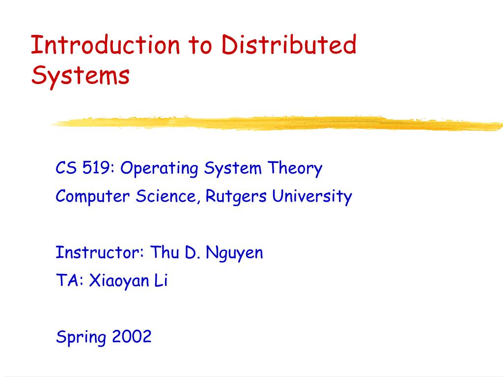PPT - Introduction to Distributed Systems PowerPoint Presentation, free ...
