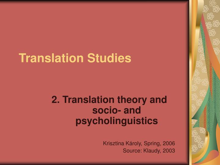 translation studies