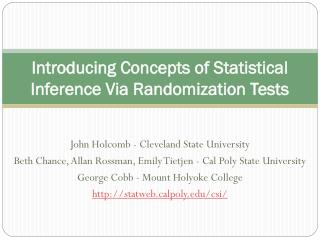 Introducing Concepts of Statistical Inference Via Randomization Tests