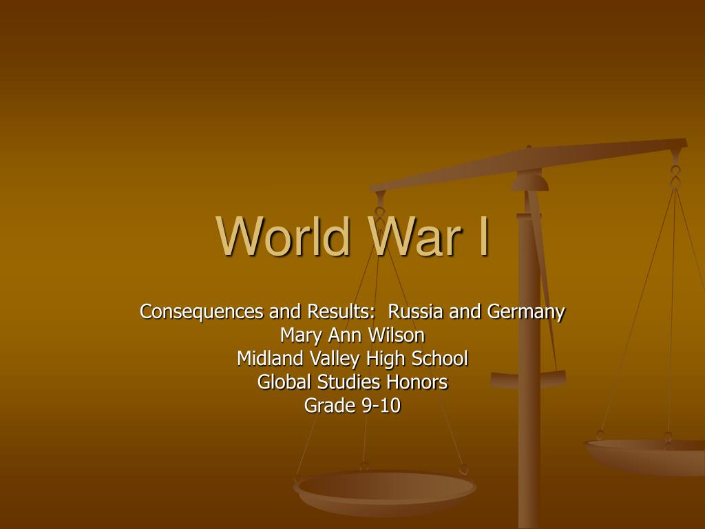 PPT - World War I PowerPoint Presentation, free download - ID:37514