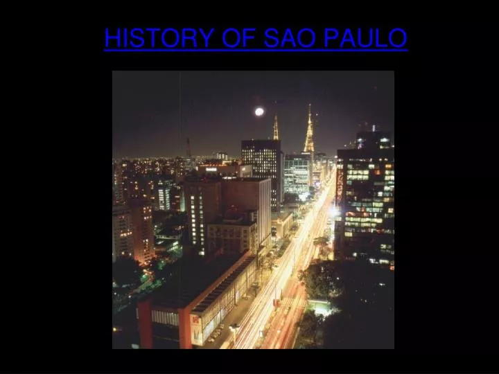 history of sao paulo